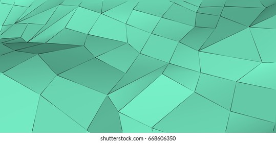 Modern Abstract Mint Green Triangular Background Stock Illustration ...
