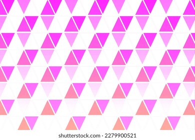 Modern Abstract Pink Traingle Pattern with minimalist Pink Background