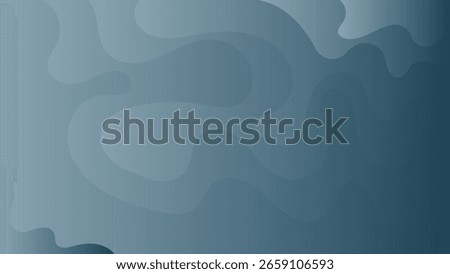 Modern abstract vector background with fluid organic shapes and a soft blue-grey gradient, creating a calm and wavy wallpaper.
