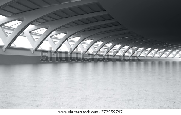 Modern Architecture curved ceiling room\
interior car background\
backplate