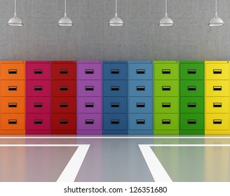 Metal Cabinet Colorful Stock Illustrations Images Vectors