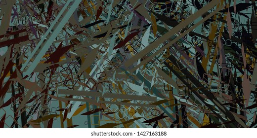 Modern art drawing. Digital texture wallpaper. Artistic sketch backdrop material. 2d illustration. Abstract geometric pattern. 