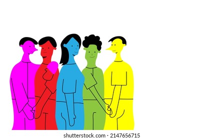 modern art people character illustration background for simple business template promotional flyers, magazines, cover presentations. - Powered by Shutterstock