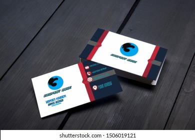 Modern And Attractive Business Card Mockup In Psd Format