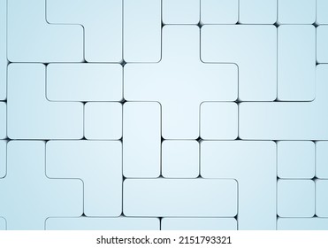 Modern background. Stylish white elements. Modern background with geometric elements. Stylish backdrop design. Decorations with cubes of various shapes. White stylish background. 3d rendering.