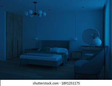 ベッドルーム 夜 の画像 写真素材 ベクター画像 Shutterstock