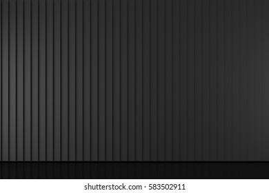 Modern Black Wall Black Floor Background Stock Illustration 583502911 ...