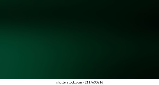 Modern Blur Illustration Gradient Very Dark Bluish Green, Black, Very Dark Green Colors. Business Report Paper Smooth Gradient For Banner, Card.