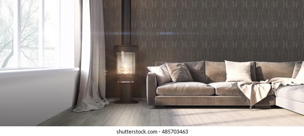 Modern bright interior 