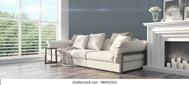 Modern bright interior 
