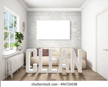 Modern bright interior 