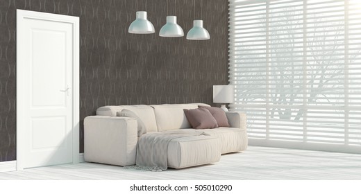 Modern bright interior 