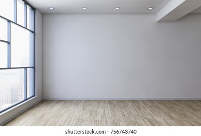 Empty Mint Room Interior Design 3d Stock Illustration 1242080218