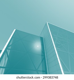 Modern building. Architecture background