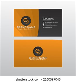 Modern Business Card Design Template Illustration Stock Illustration ...