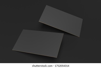 Modern business card mockup template with clipping path. Mock-up design for presentation branding, corporate identity, advertising, personal, stationery, graphic designers presentations. 3d Rendering