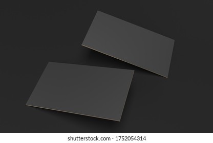 Modern Business Card Mockup Template With Clipping Path. Mock-up Design For Presentation Branding, Corporate Identity, Advertising, Personal, Stationery, Graphic Designers Presentations. 3d Rendering