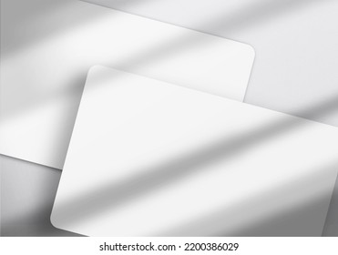 Modern Business Card Mockup Template With Clipping Path. Mock-up Design For Presentation Branding, Corporate Identity, Advertising, Personal, Stationery, Graphic Designers Presentations. 3d Rendering.