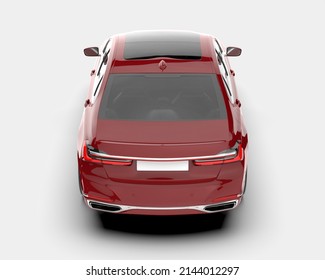 Modern car isolated on background. 3d rendering - illustration