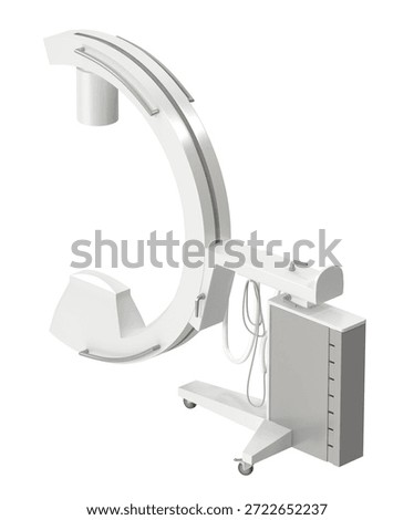 Modern C-arm fluoroscopy machine with advanced imaging capabilities for medical procedures