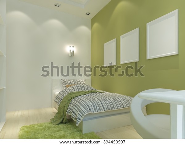 Modern Childrens Room False Ceiling Spotlights Stock Illustration