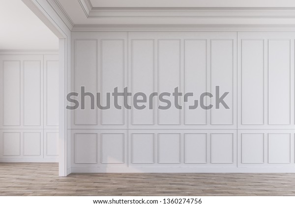 Modern Classic Interior Style Emtry Room Stock Illustration 1360274756