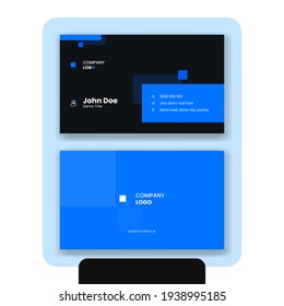 Modern Colorful professional business card, clean stylish visiting card template design