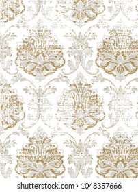 modern colors nature damask with texture pattern 
