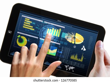 Modern computer technology in business illustration with wireless device - Powered by Shutterstock