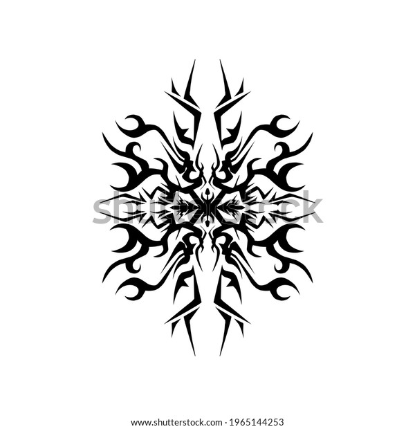 Modern Cool Tribal Tattoo Design Stock Illustration 1965144253 ...