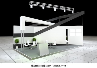 Modern Design Abstract Exhibition Stand 