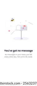 Modern design concept of no message found