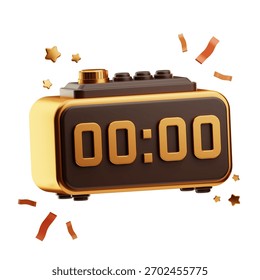 A modern digital timer suitable for kitchen, sports, or productivity tracking applications.