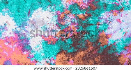 Modern Dye In Water. Paint Texture Dots. Water Colour Swatch. Multi Tye Dye. Dark 60s Backgrounds.Colorful Dirty Art Painting.