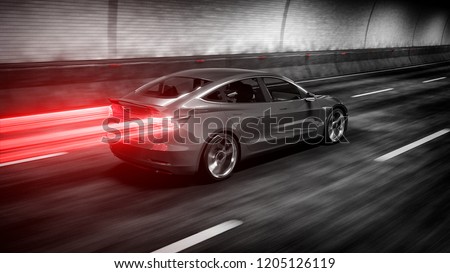 Similar – Image, Stock Photo Car ride through the night city No. 1