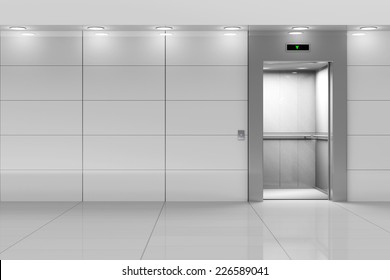 Modern Elevator Hall Interior