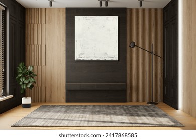 modern empty interior. 3d render, mock up for furniture placement