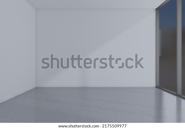 Modern empty living\
room and furniture decoration mockup design and black wall\
background texture, 3d\
rendering