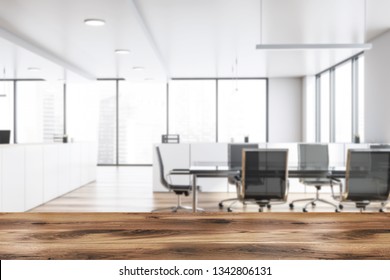 Modern Open Space Office Interior White Stock Illustration 1369664666 ...