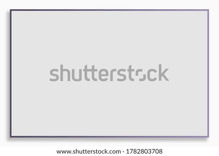 Modern Empty Simple Frame On White Background-For Social Media, Pictureframe, Poster, Banner, Invitation & Greeting Card.