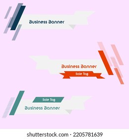 Modern Geometric Lowerthird Banner Template Design