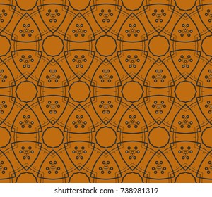 Modern geometric seamless pattern. For design, page fill, wallpaper.   illustration