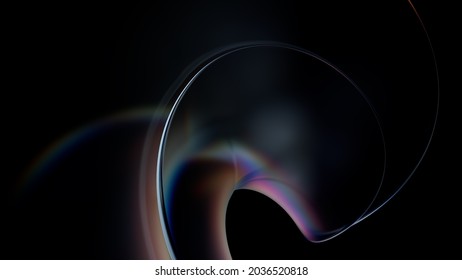 Modern glass  based 3d render  Abstract background and soft reflections   dispersion effect 