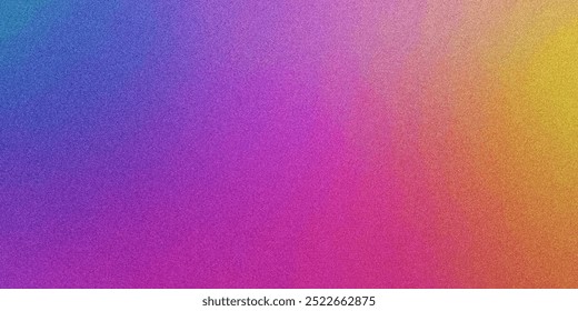 Modern Gradient Background with Grainy Texture. Futuristic Gradient with Grain Texture. Smooth Fluid Shapes and Grainy Textures. Grainy Noise Texture for Posters, Colorful Gradient Noise