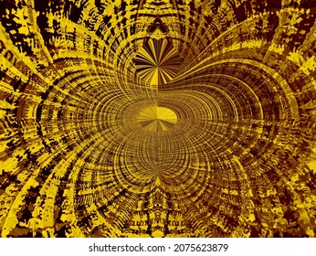 A Modern Grunge Background In Yellow With Eye-catching Dark And Light Accents. For Your Art Projects And Artworks.