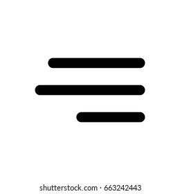 Modern Hamburger Menu Icon For Mobile Apps And Websites