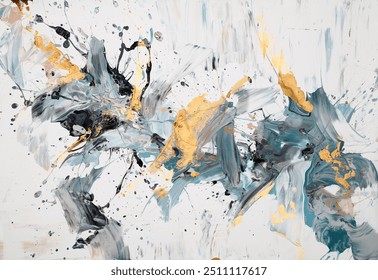 Modern impressionism technique. Wall poster print template. Abstract painting art. Hand drawn by dry brush of paint background texture. Oil painting style. Artistic pattern for web or graphic design.