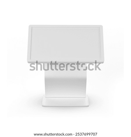 Modern Interactive Kiosk with Touchscreen Display for Retail and Museums