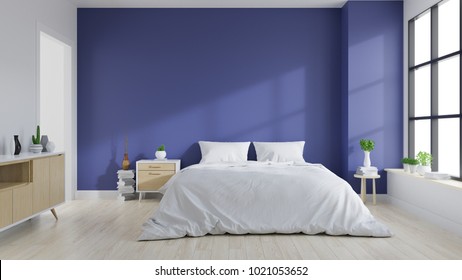 Royalty Free Blue Purple Bedroom Stock Images Photos