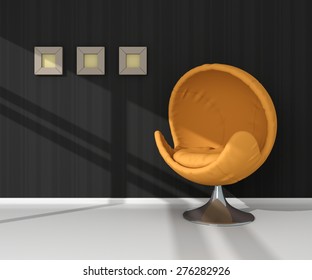 Modern interiour composition.